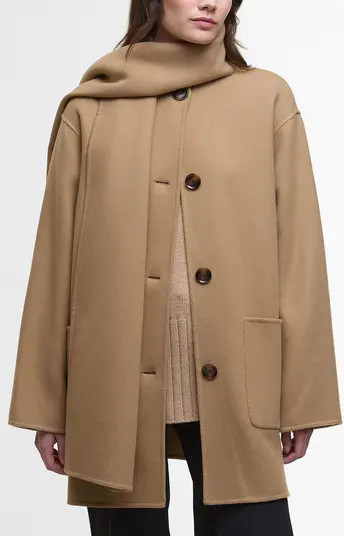 Clementine Scarf Detail Wool Blend Coat | Nordstrom