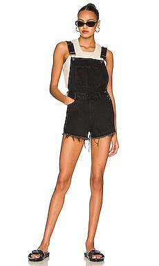 superdown Grey Denim Shortall in Washed Black from Revolve.com | Revolve Clothing (Global)