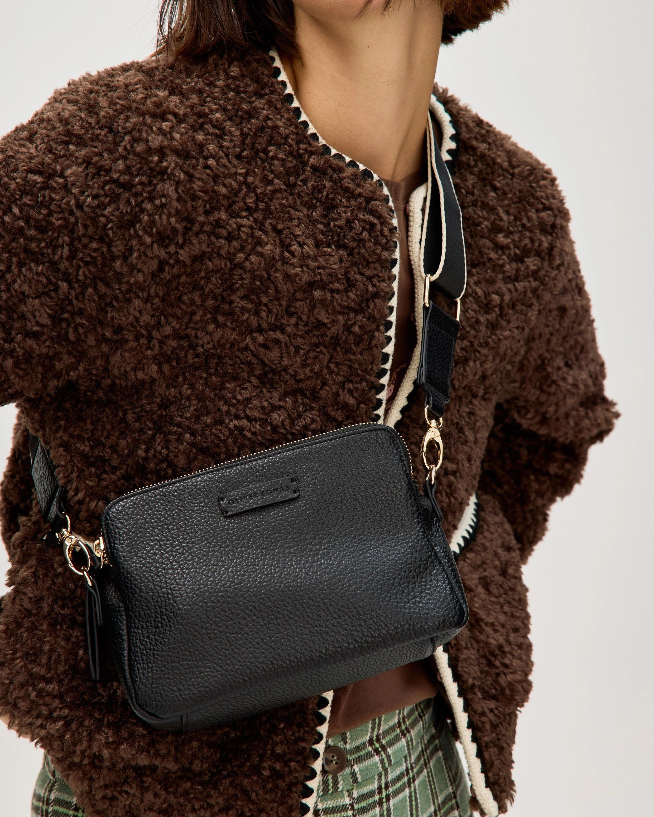 Isla Black Crossbody Bag | Oliver Bonas | Oliver Bonas (Global)