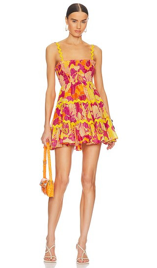 Tea Dress in Flowers Print | Revolve Clothing (Global)