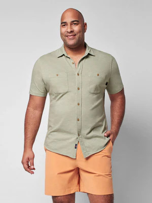 Short-Sleeve Knit Seasons Shirt | Faherty