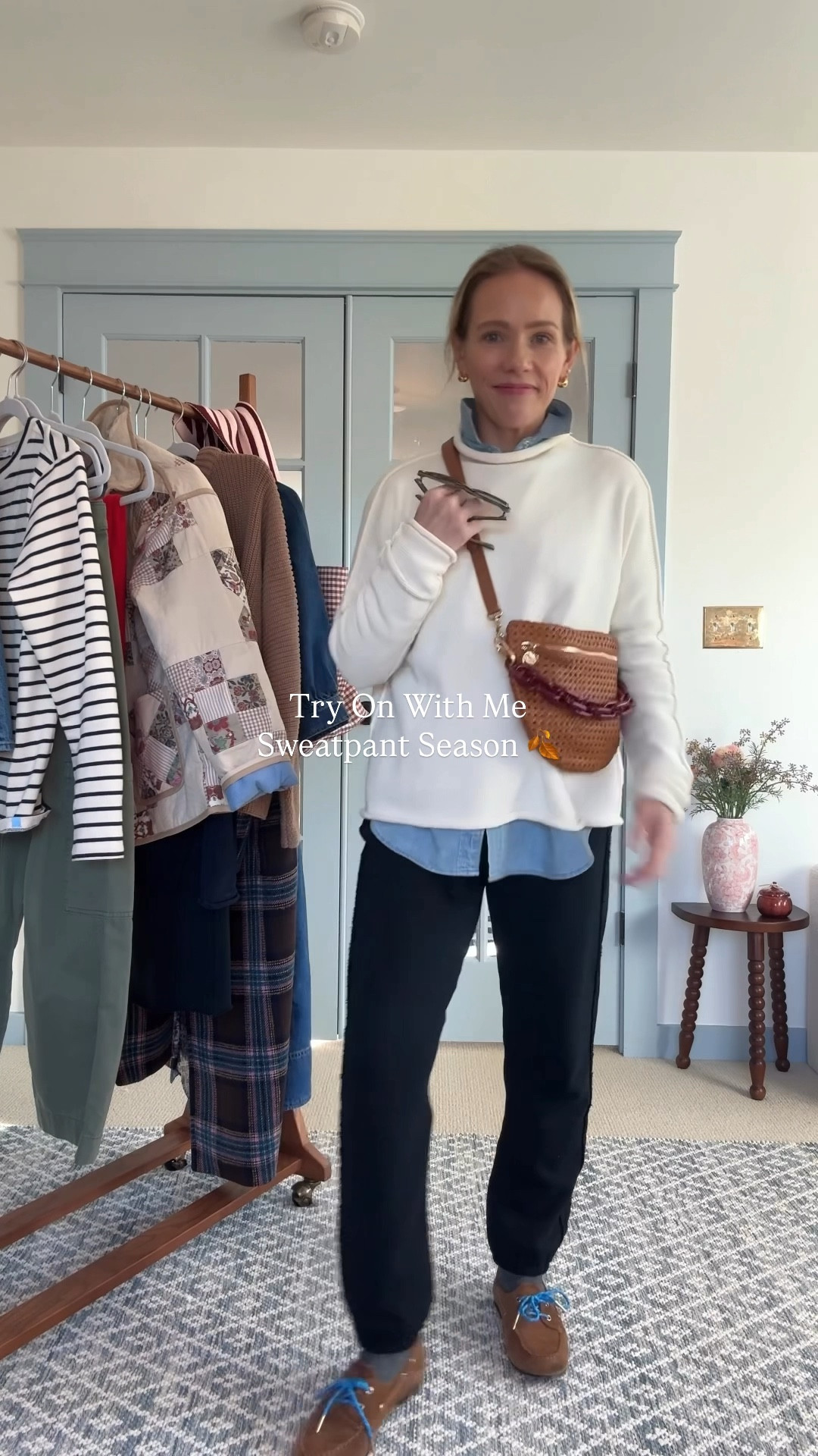 Sizing in the sweatpants & sweaters is generous but still wearing my regular size small. Pants are full length but not too long, I’m 5’3” Also linked a few more favorite button down & dress styles from @frankandeileen #frankandeileenpartner #wearloverepeat @Shop.LTK #liketkit

#LTKHoliday #LTKSeasonal #LTKOver40