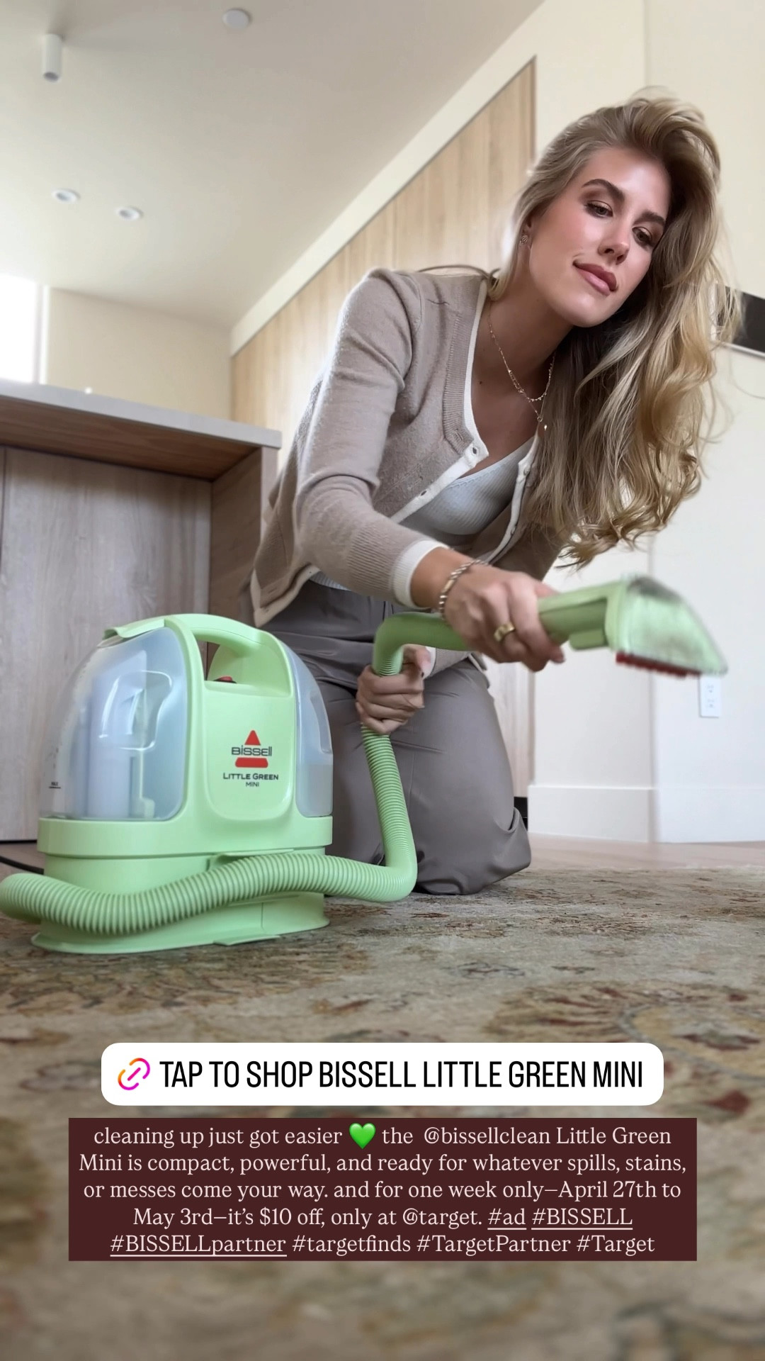 linking my fave cleaning tool: the @bissellclean Little Green Mini 🫶🏼 it’s on sale this week at @target—April 27th to May 3rd 💚 #ad #BISSELL #BISSELLpartner #targetfinds #TargetPartner #Target #cleaning 

#LTKSpringSale 

#LTKHome