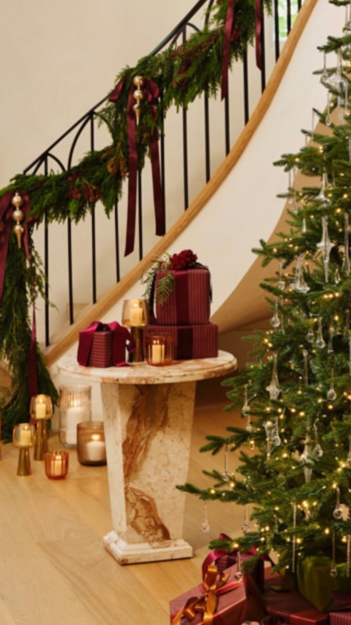 When in doubt, go classic!
Think Red, Gold, & Metallics 🎁


.
.
Burgundy, Gold, & Silver Christmas Decorations | Burgundy Gift Wrap | Chocolate Brown & Gold themed xmas tree | Velvet Ornaments | burgundy & gold holiday decor | velvet christmas tree skirt | classic christmas tree ornaments | Traditional Christmas Decorations | Holiday Home Favorites | Classic Red & Gold Xmas Decor | Burgundy Velvet Ribbon | Burgundy Wrapping Paper | Holiday Gift Wrap | Stone Side Tables | lulu and georgia marble accent tables | Artificial christmas trees | Real Touch Garland | Velvet Christmas Tree Skirt

#LTKHoliday #LTKCyberWeek #LTKHome