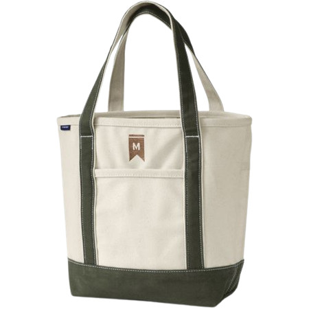 Medium Natural 5 Pocket Open Top Canvas Tote Bag | Lands' End (US)