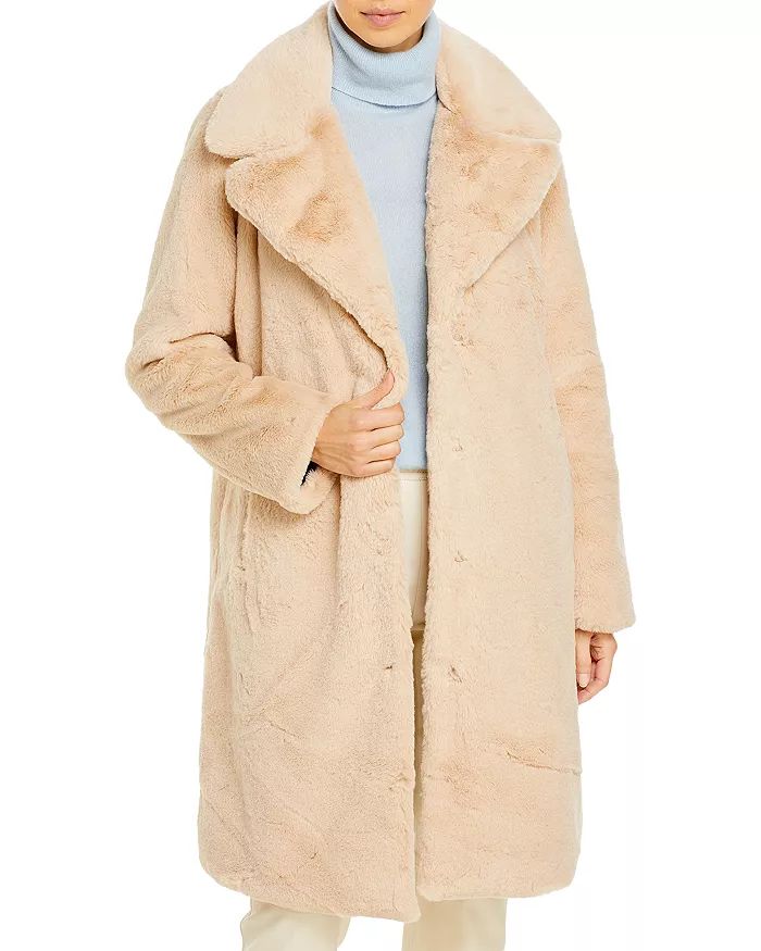 Faux-Fur Coat With Wide Lapels - 100% Exclusive | Bloomingdale's (US)
