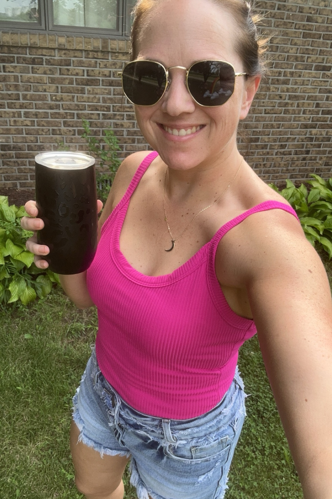 Ribbed bodysuit is sold out in magenta but linked another color. Size small in bodysuit and size medium in shorts.

#LTKStyleTip #LTKFindsUnder50