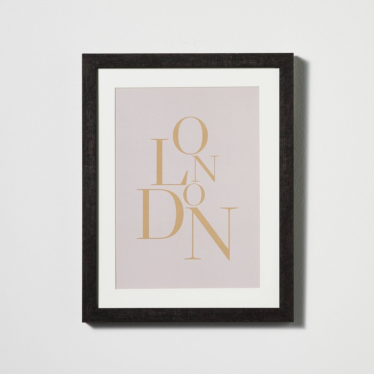 11" x 14" London Framed Under Glass with Mat Dark Wood - Threshold™ designed with Studio McGee | Target