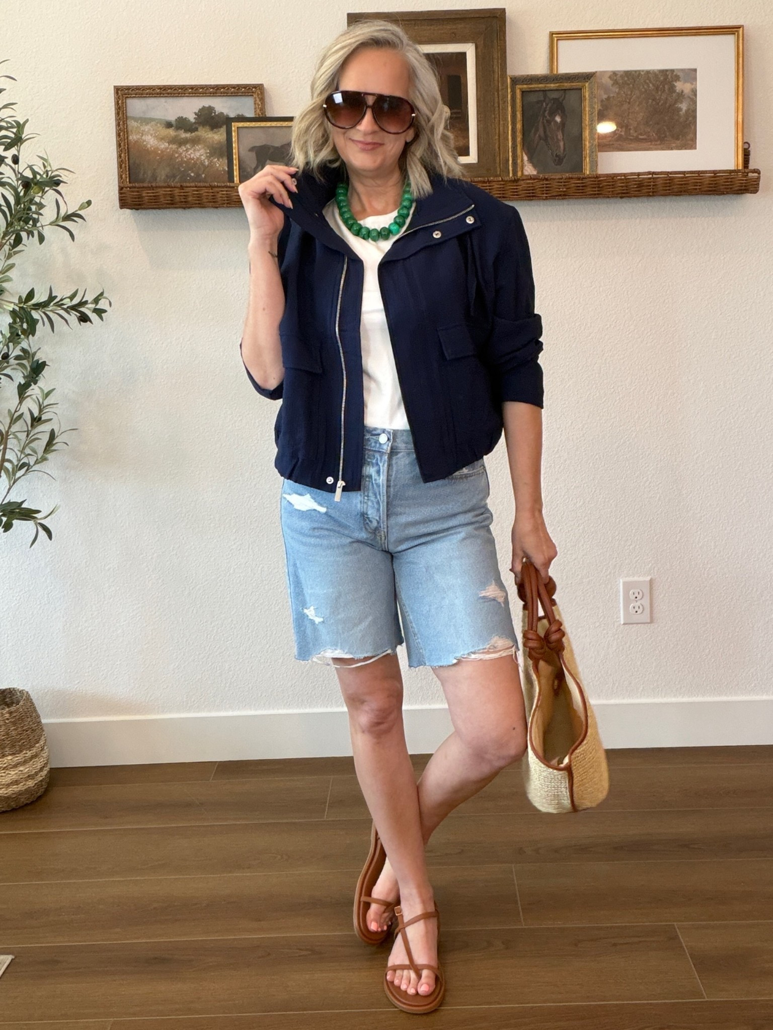 Happy Memorial Day!
Lots on sale at 🎯

Jean shorts, Baublebar necklace, summer outfit, straw purse, Walmart, gauze jacket, white tee

#LTKootd #LTKOver40 #LTKSaleAlert