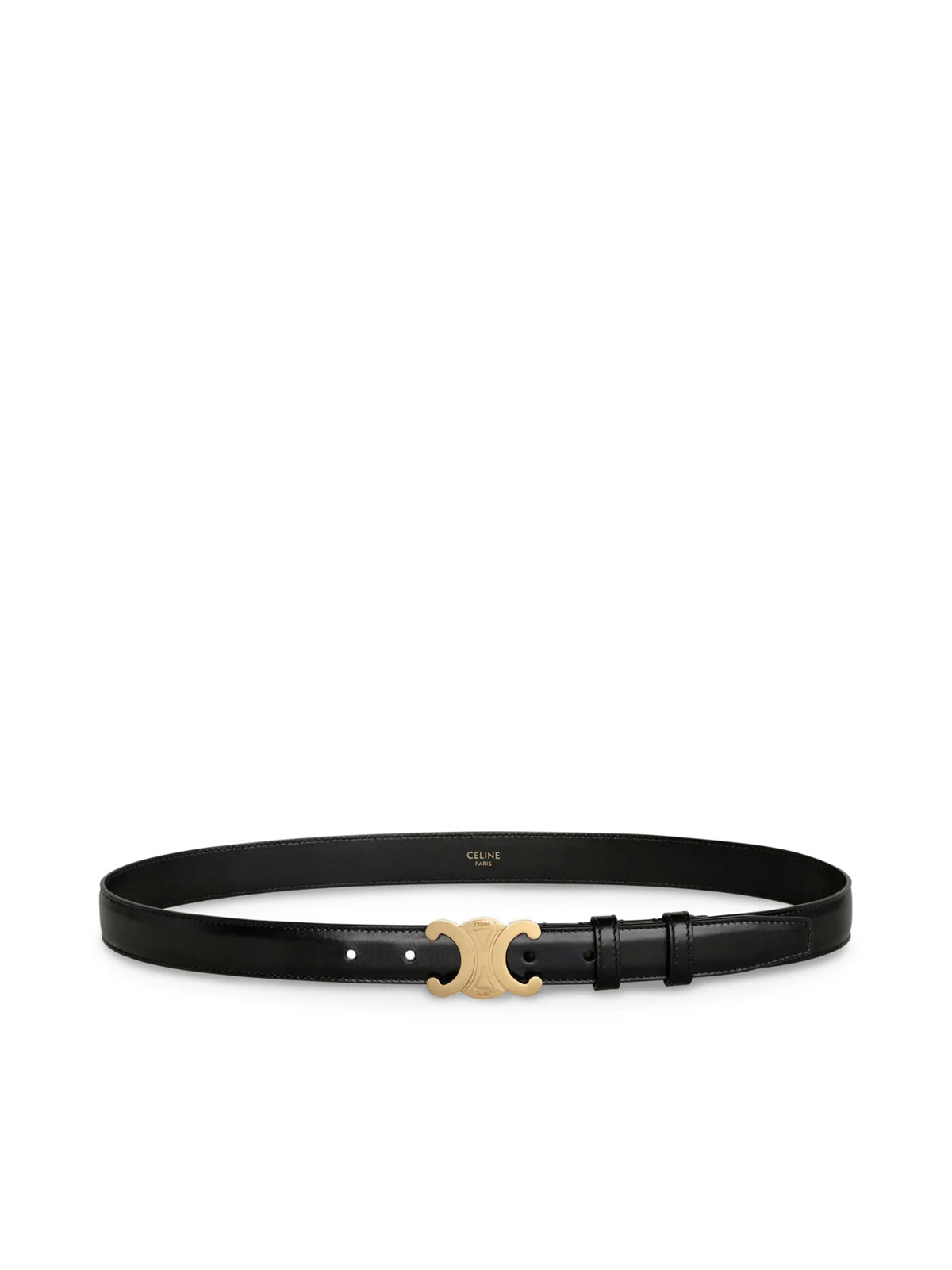 TRIOMPHE BELT IN SCHWARZ SMOOTH CALFSKIN - Celine - Woman | Suitnegozi INT