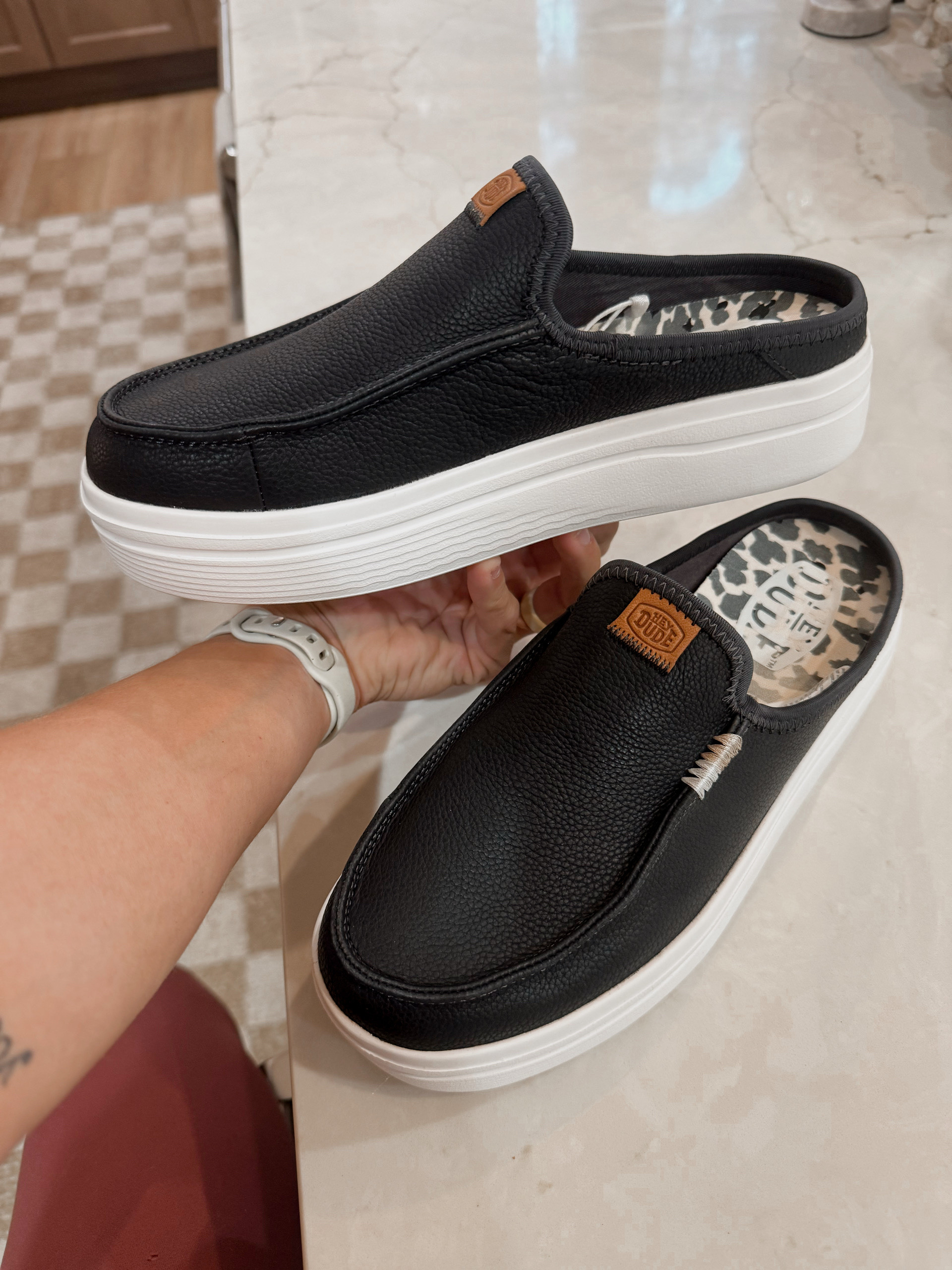 Easily has become one of my fave EASY slide on shoes to wear daily / travel, etc.! They’re so comfy & come in several colors! 🖤 tts! 

I wrap a sock around the sole so you don’t need to wear socks w/ them! Just switch out the sock / wash when you need to! 🤓 

Hey dude / slide on shoes / slip on / Austin hey dudes / spring shoes / comfy / ootd / casual / Holley Gabrielle 

#LTKFindsUnder100 #LTKShoeCrush #LTKTravel