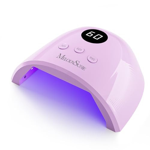 MelodySusie UV Nail Lamp, Plus30F UV Light for Gel Nails LED Nail Dryer with 3 Timer, Smart Sensor, LCD Display Fast Curing Gel Nail Polish Nail Art Tools Manicure Accessories-Purple | Amazon (US)