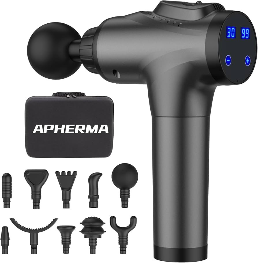 APHERMA Massage Gun, Muscle Massage Gun for Athletes Handheld Deep Tissue Massager Tool 30 Speed ... | Amazon (US)
