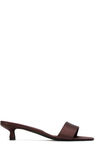 Burgundy Elys Mules | SSENSE