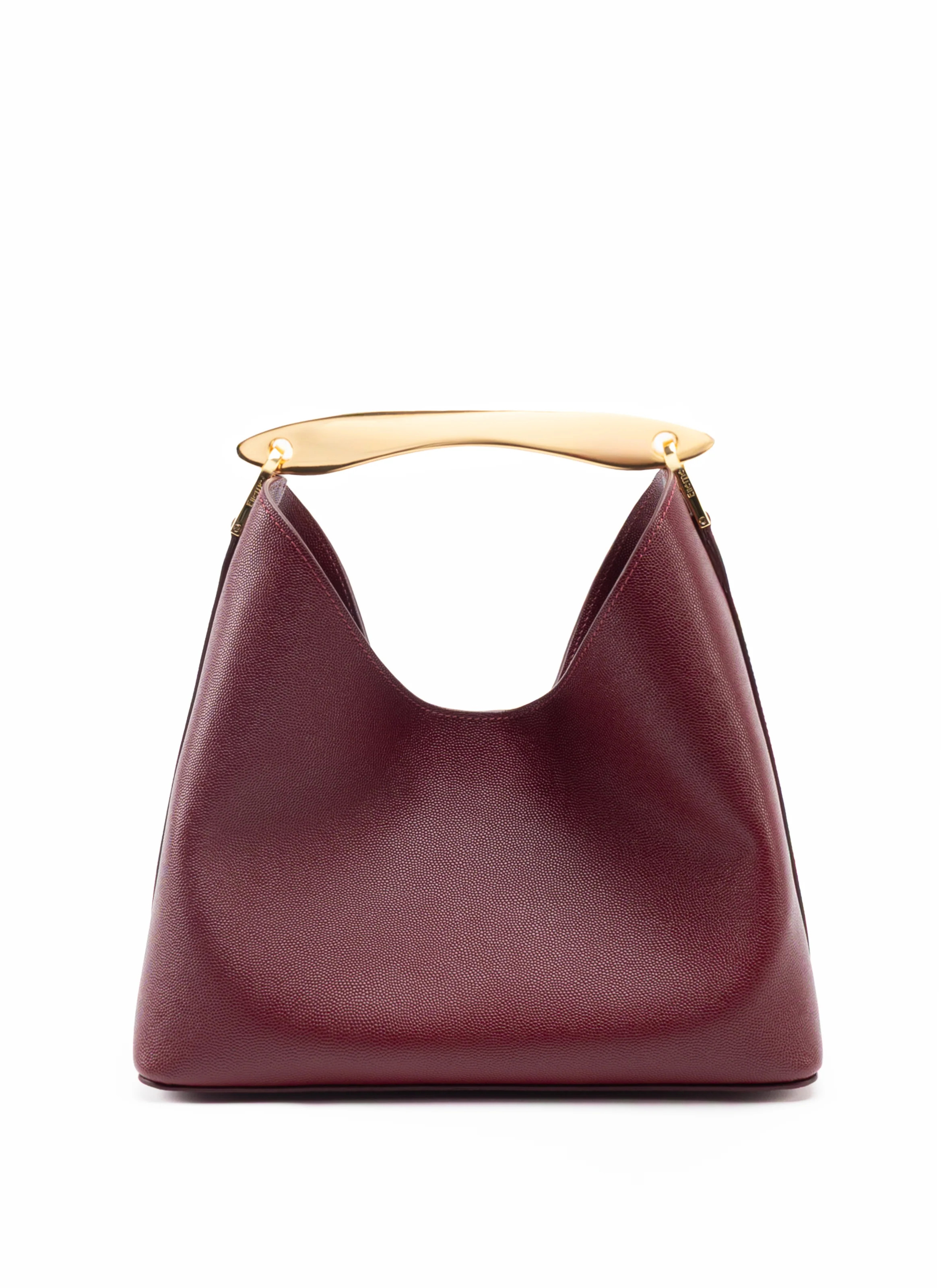Boomerang Caviar Leather Burgundy - Leather Handbags for Women - Elleme | Elleme