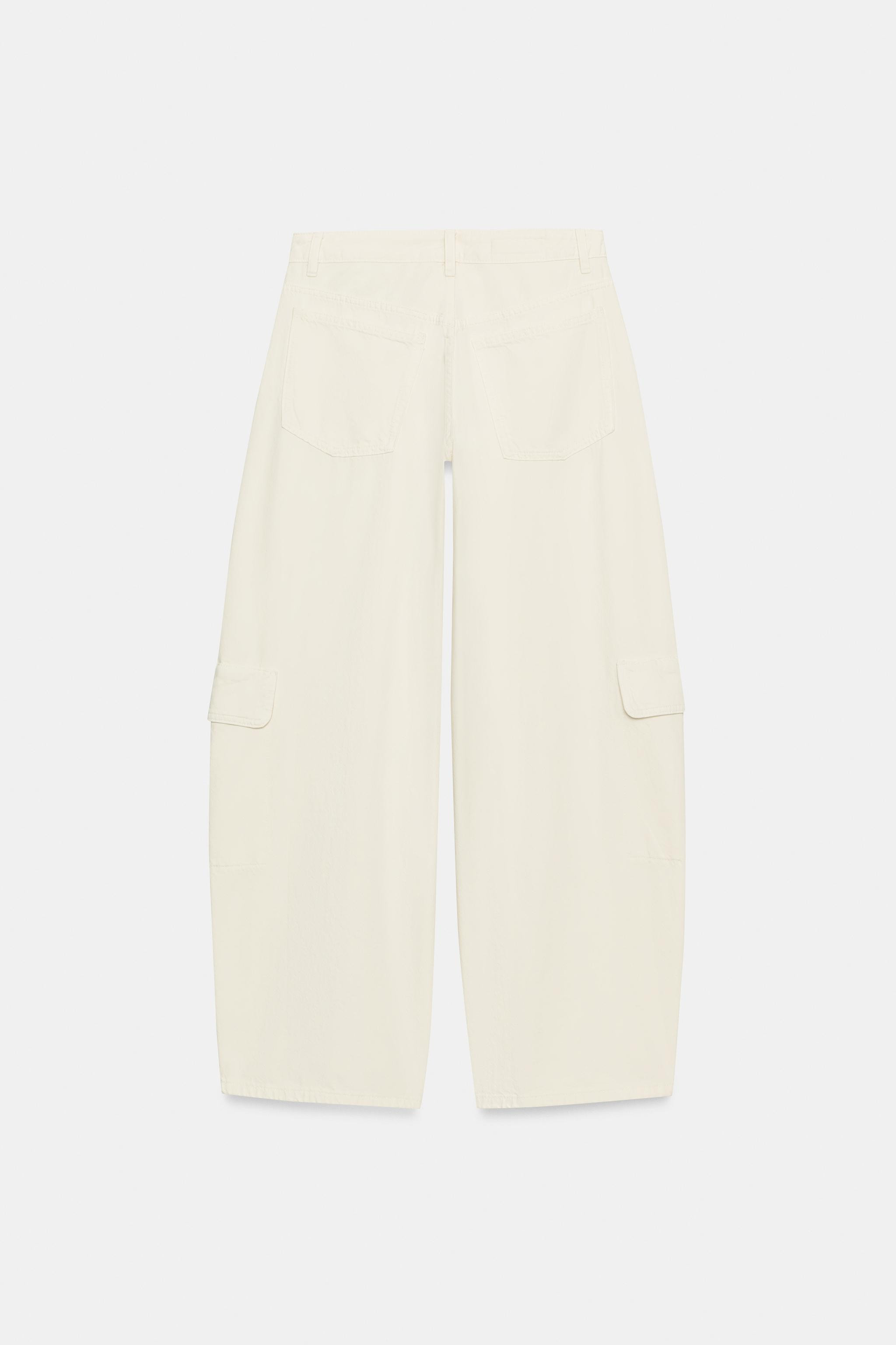 MID-RISE TRF OVERSIZE CARGO JEANS | Zara US