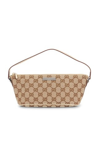 Gucci GG Boat Pochette Shoulder Bag in Beige | FWRD 