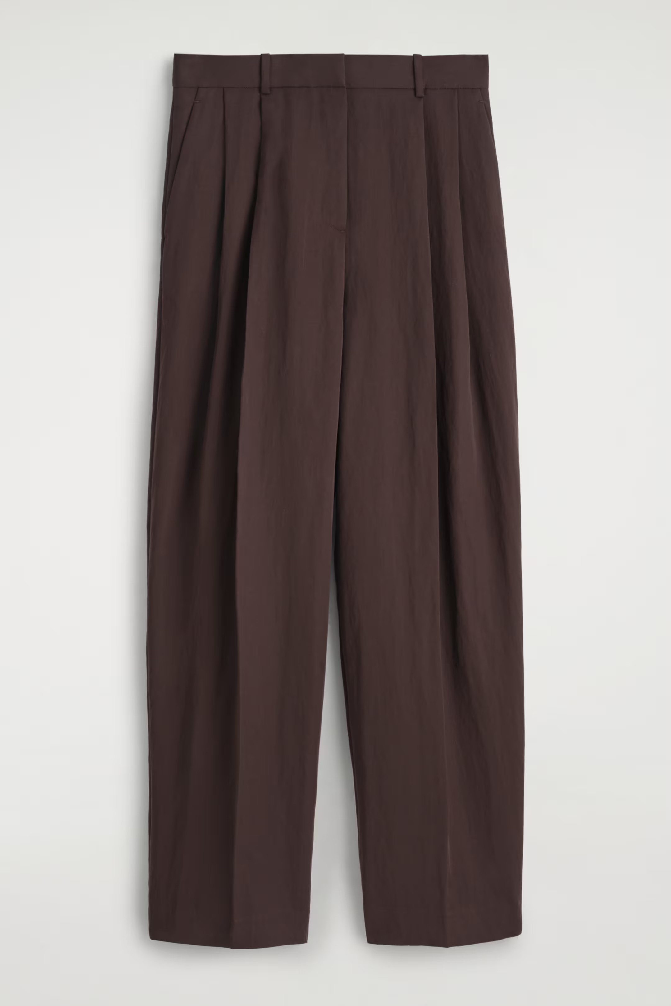 RELAXED FLUID WIDE-LEG PANTS - BURGUNDY | COS | COS (EU)