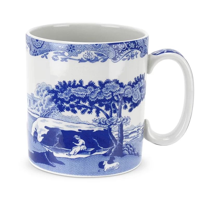 Blue Italian Earthenware Coffee Mug (Set of 4) | Wayfair North America