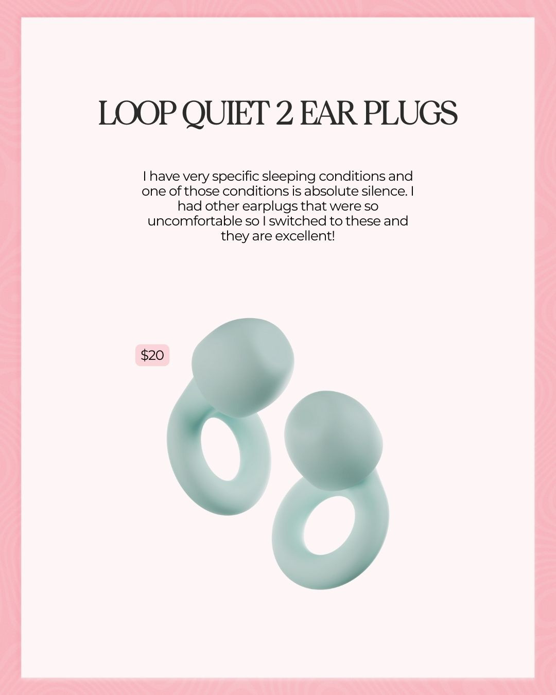 Ultra-comfy earplugs that help me fall and stay asleep! 

 