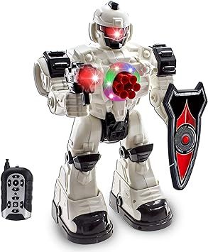WolVol 10 Channel Remote Control Robot Police Toy with Flashing Lights and Sounds, Great Action T... | Amazon (US)