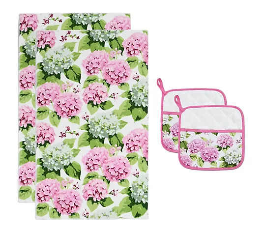 Make Your Selection: Temp-tations Seasonal 4-Piece Trivet and Towel Set | QVC