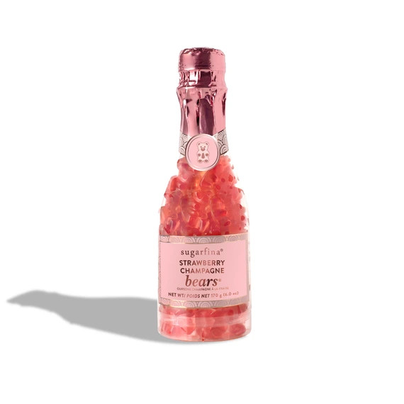 Strawberry Champagne Gummy Bears® Celebration Bottle | Sugarfina