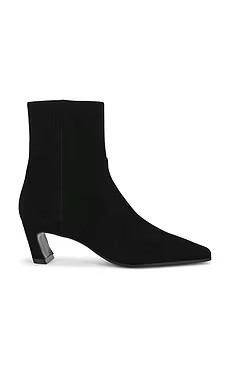 Stuart Weitzman Stassi Zip Bootie 50 in Black from Revolve.com | Revolve Clothing (Global)