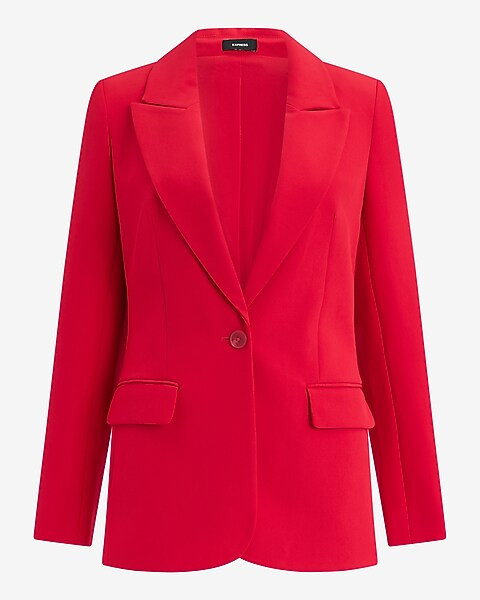 Signature Stretch Long Slim Blazer | Express