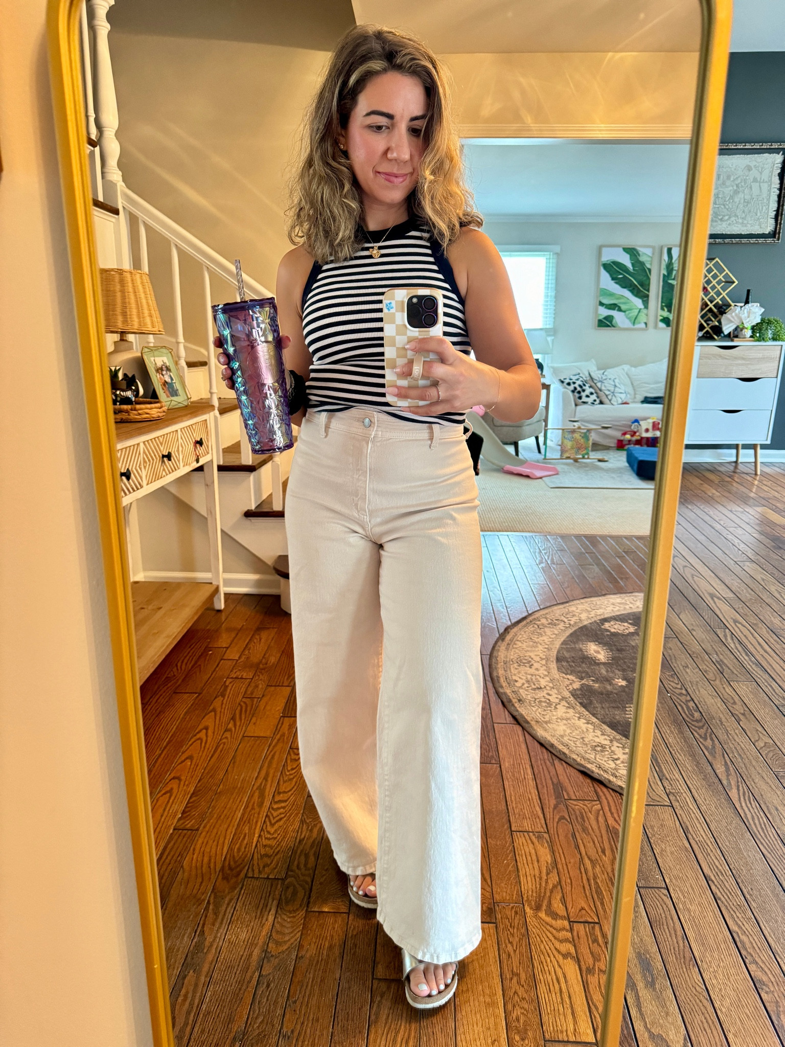 All affordable, old navy tank and target bottoms! Size up in the pants (I have an 8).

#LTKFindsUnder50 #LTKStyleTip