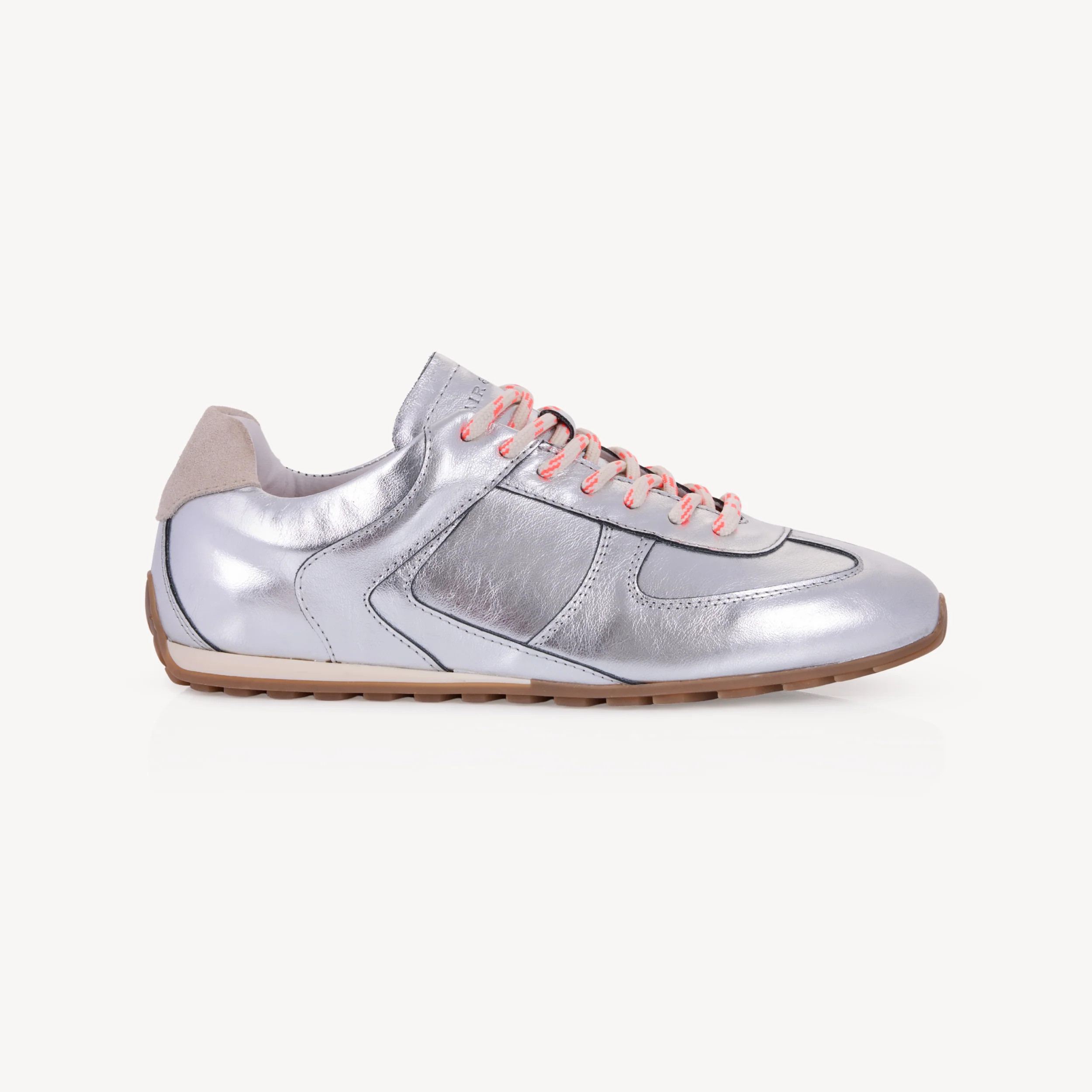 Charli: Silver Metallic Trainers | Air & Grace