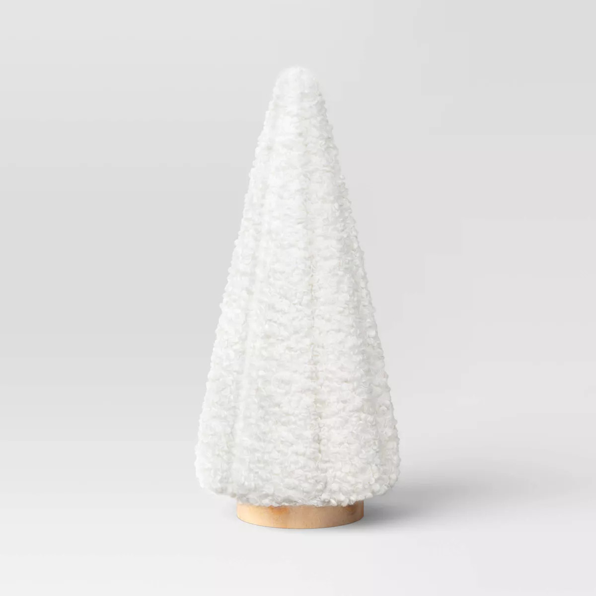 Christmas 14.75"x6.75" Fabric Boucle Tree Cream - Threshold™ | Target