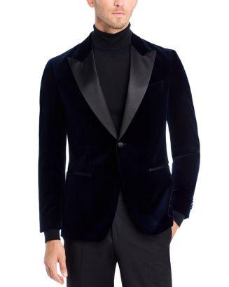 BOSS Velvet Satin Peak Slim Fit Dinner Jacket  | Bloomingdale's NEW & NOW Holiday Parties Men's | Bloomingdale's (CA)