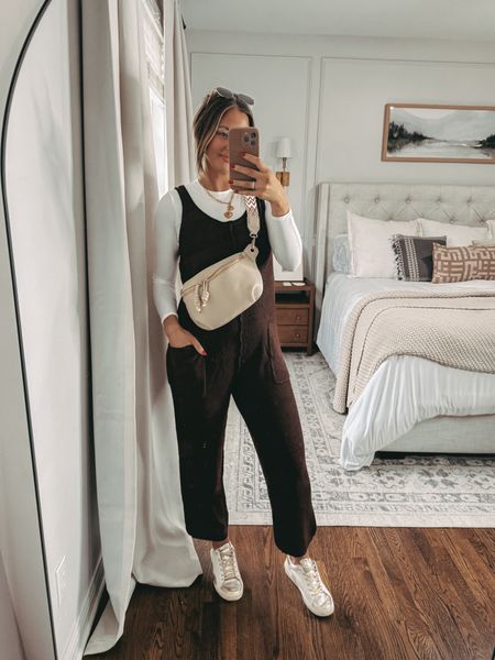Amazon casual jumpsuit and sneakers spring outfit idea. Non maternity but definitely bump friendly! 

Wearing a medium in the jumpsuit and top! 



#LTKfindsunder50 #LTKbump #LTKstyletip