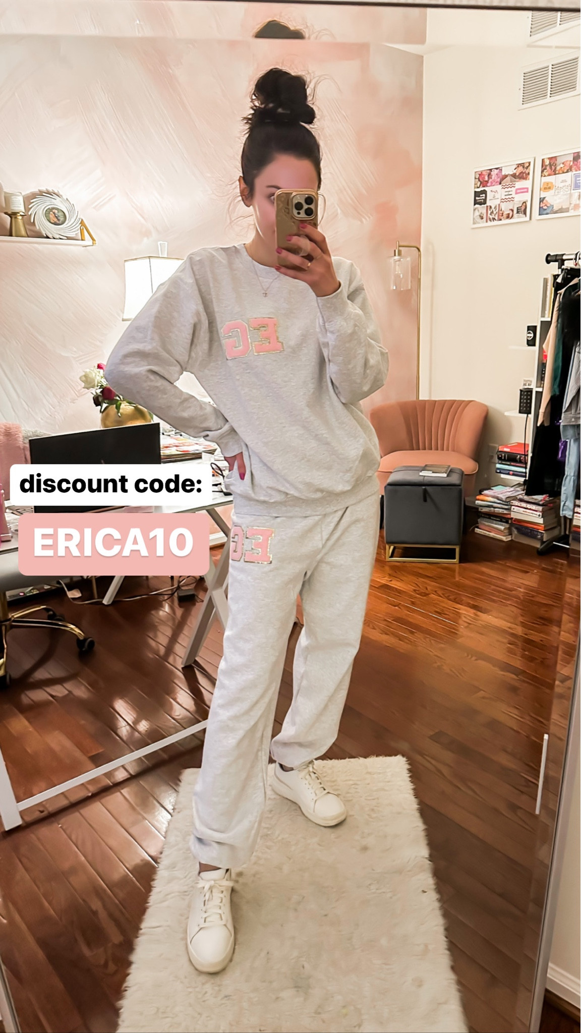 Letter patch monogram sweat set — SO COMF 👌🏼 discount code ✨ERICA10✨ for 10% off! 

#LTKbump #LTKunder50 #LTKSeasonal