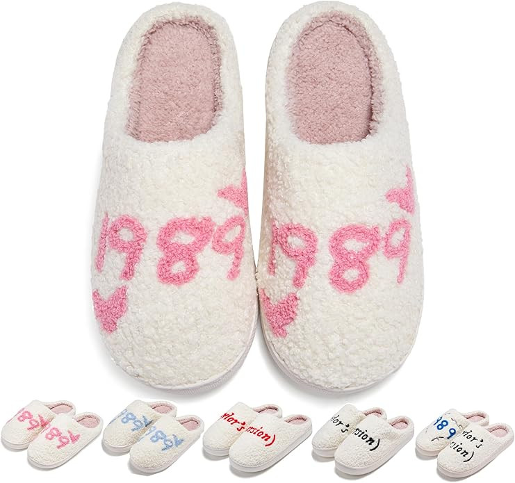 Taylor's Comfy Bedroom Slippers - Cute Ladies Cozy Fluffy Fuzzy House Slippers With Soft Memory F... | Amazon (US)