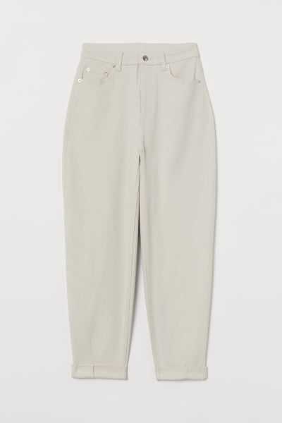 Mom Loose-fit Twill Pants | H&M (US)