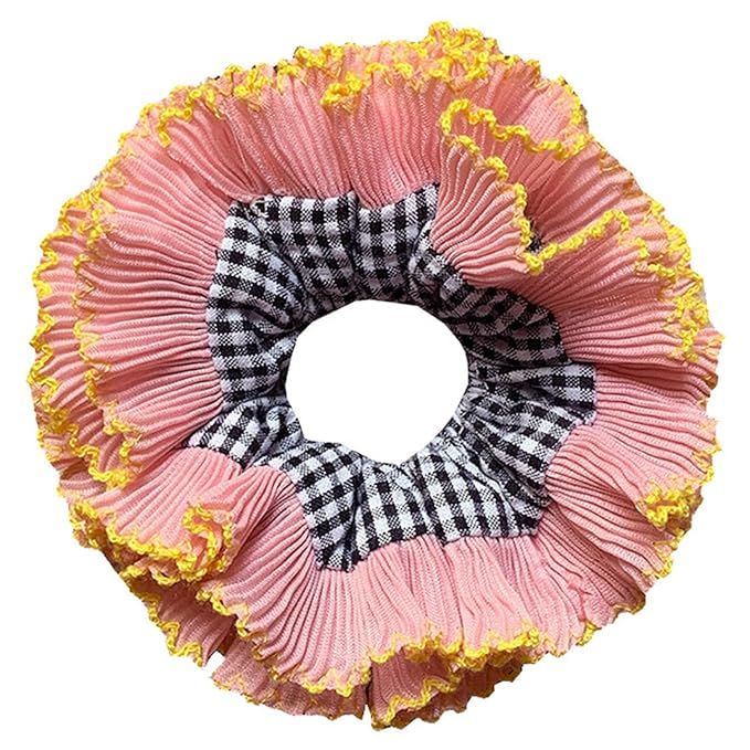 Vintage Lace Hair Scrunchies ThickUpdo Oversized Hair Scrunchy Elegant Donuts Hair Rope Scrunchy ... | Amazon (US)