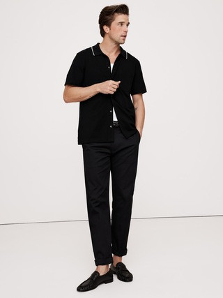 Luxury-Touch Pique Resort Shirt | Banana Republic (US)