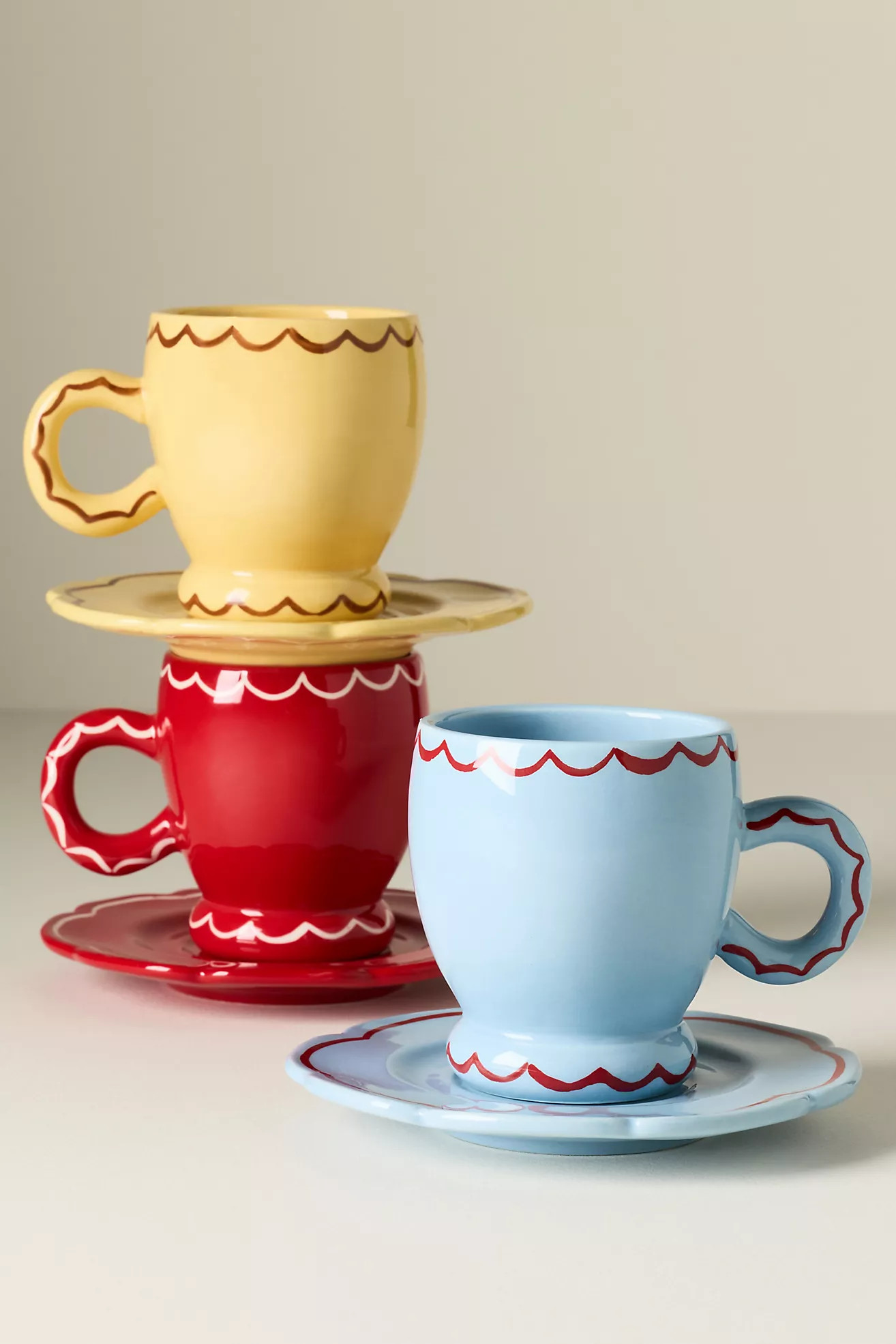 Damson Madder Stoneware Espresso Cup & Saucer | Anthropologie (US)