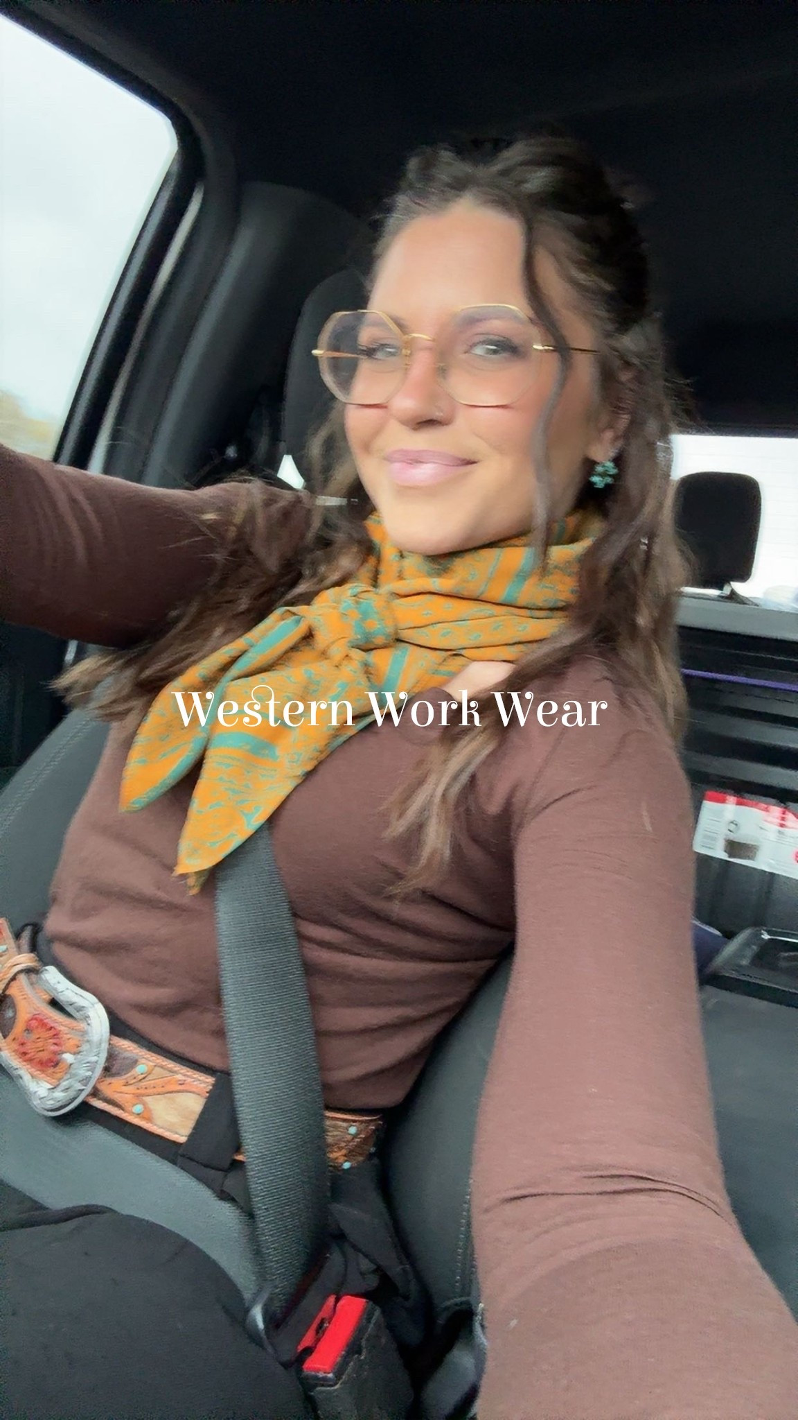 Western work wear. 

Western fashion. Western style. Corporate cowgirl. Cowgirl fashion. Texas. Texas style. Texas fashion. Wrangler. Wild rag style. Wild rag. Wild rags. Ariat. Ariat belt. Turquoise. Turquoise jewelry  

#LTKgrwm #LTKWorkwear #LTKootd
