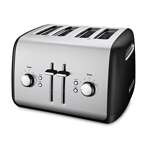 KitchenAid 4-Slice Toaster with Manual High-Lift Lever - KMT4115, Onyx Black | Amazon (US)