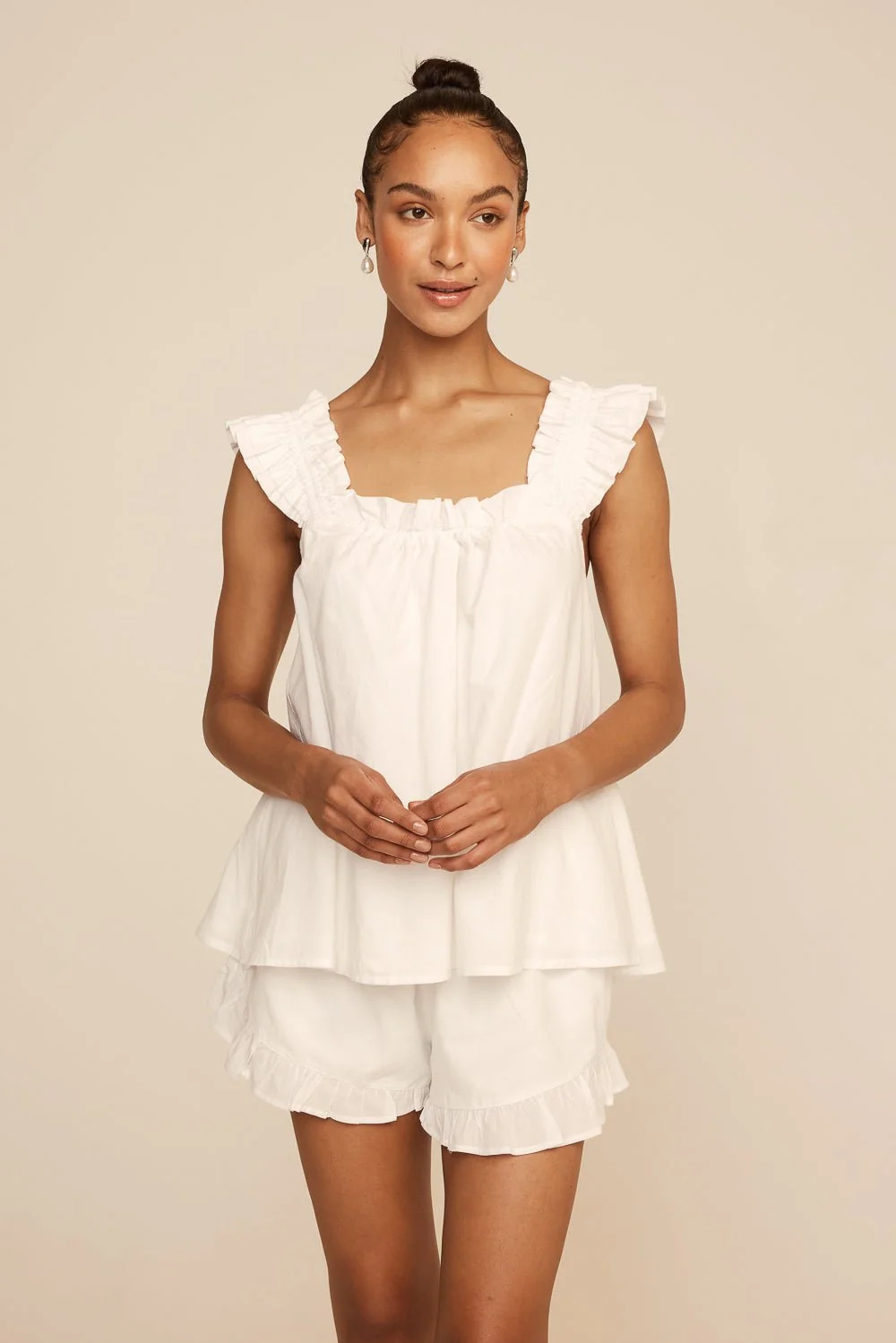 Nicolette Sleep Set - White Washed Cotton | Shop.app