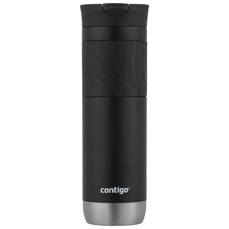Contigo Byron 2.0 Stainless Steel Travel Mug with SNAPSEAL Lid and Grip in Black, 24 fl oz. | Walmart (US)