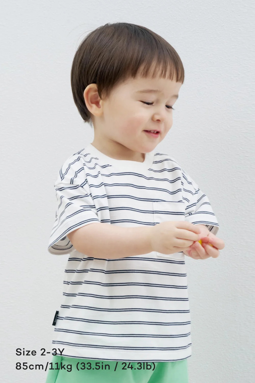 Pocket Striped Short Sleeve T-Shirt | Konny Baby