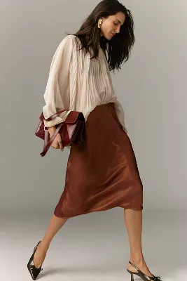 The Tilda Slip Skirt: Shine Edition | Anthropologie (US)