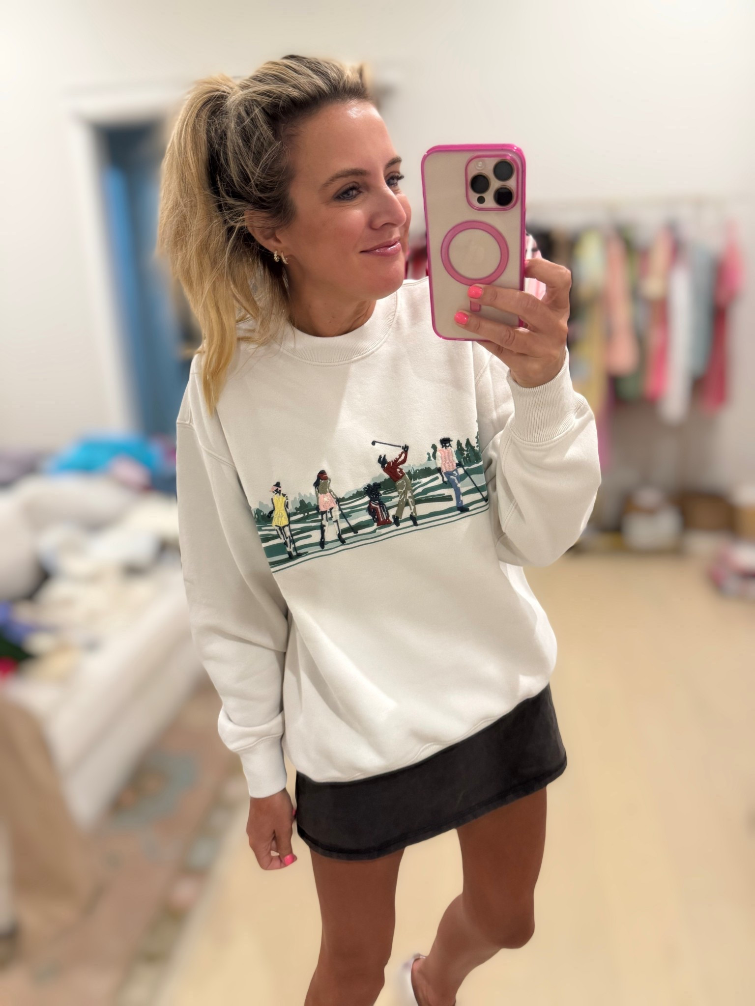 Love this golf sweatshirt. Wearing xs  

#LTKFindsUnder100 #LTKStyleTip #LTKSeasonal