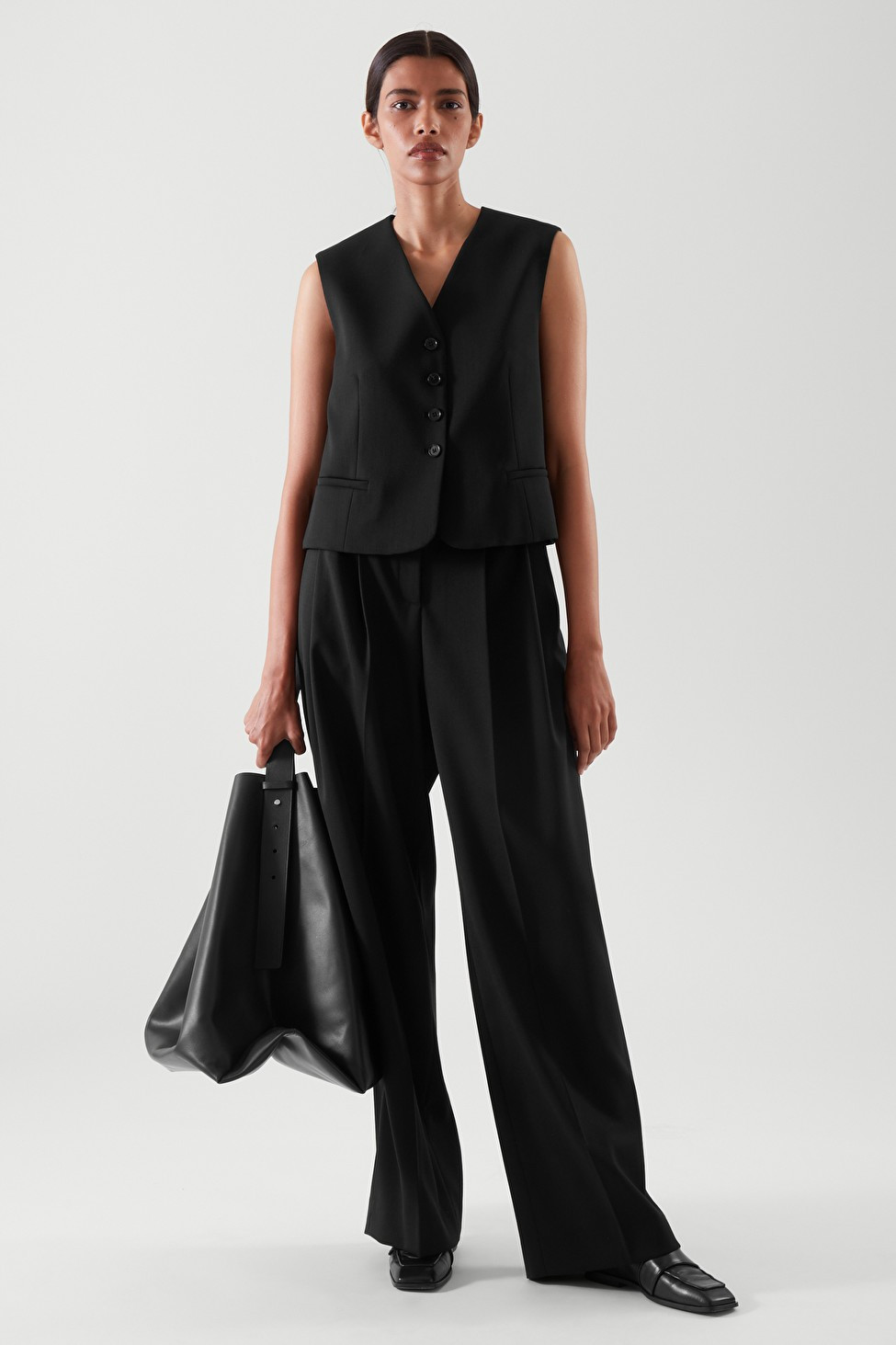 CROPPED SINGLE-BREASTED WAISTCOAT | COS (EU)