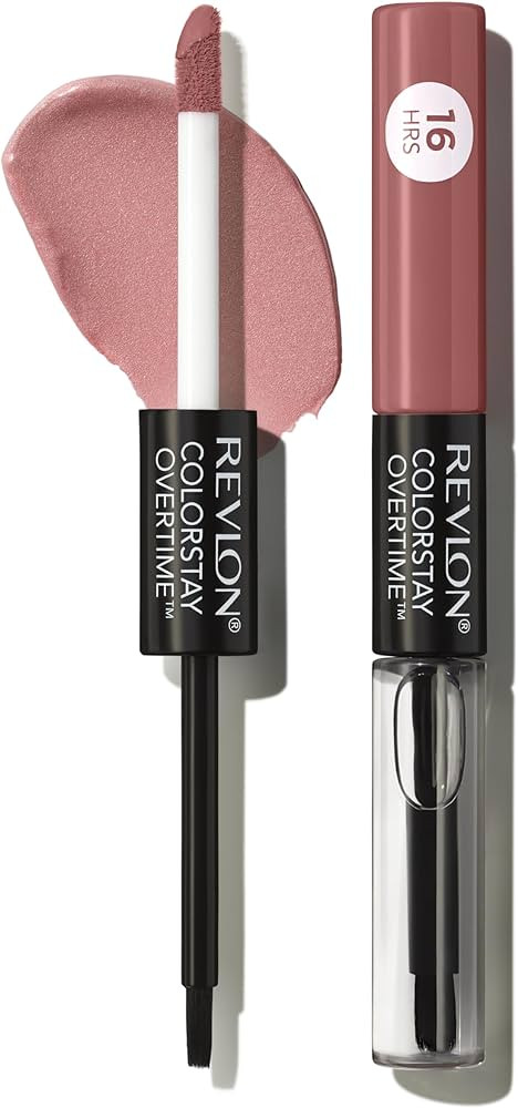 Revlon Liquid Lipstick with Clear Lip Gloss, ColorStay Face Makeup, Overtime Lipcolor, Dual Ended... | Amazon (US)