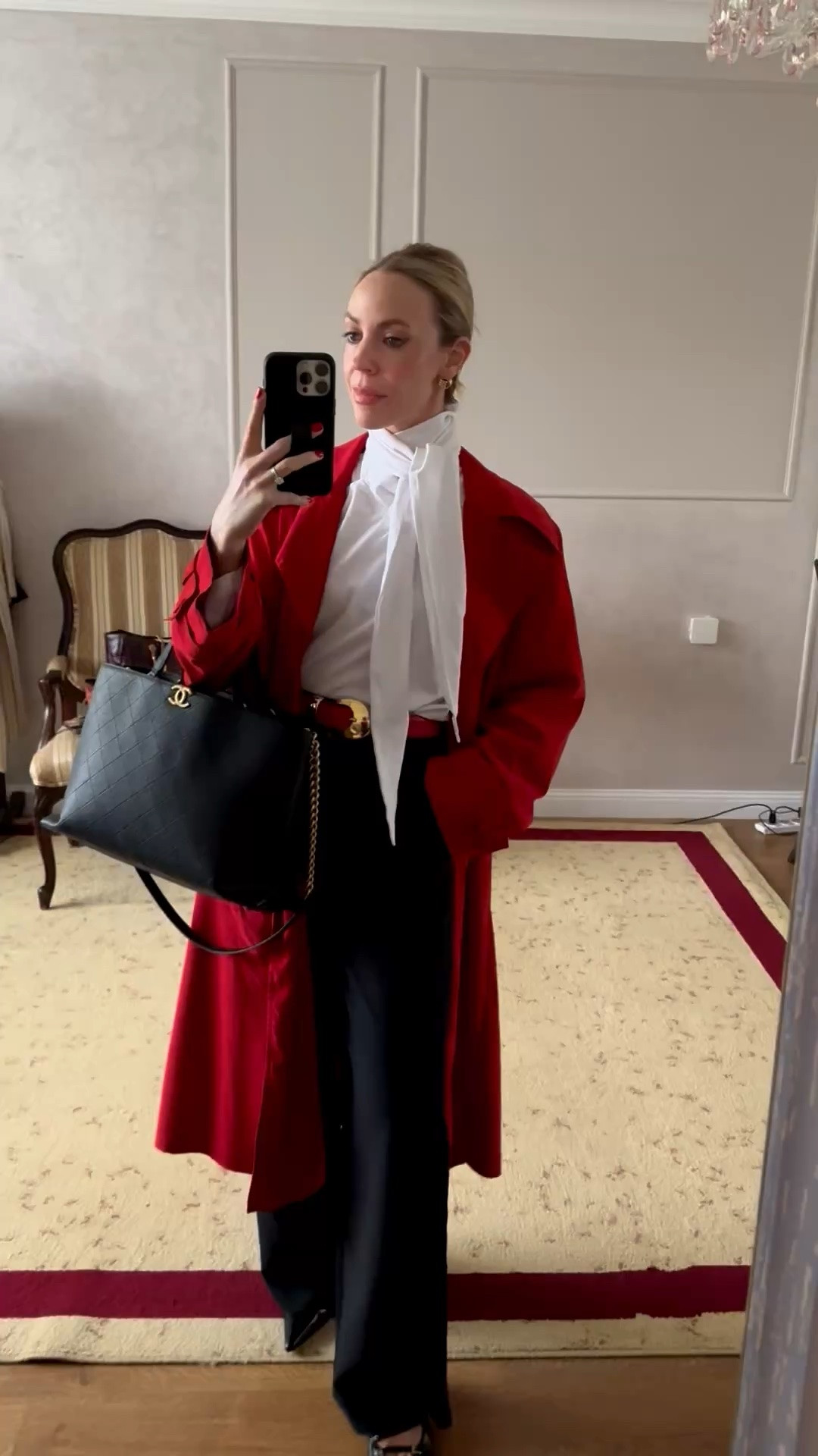 Work look of the day

Work outfit, red trench coat, spring workwear, @Zara tie neck blouse, red belt, black and red outfit

#LTKootd #LTKWorkwear #LTKdayinmylife